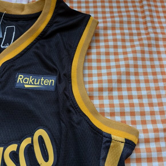 NBA Golden State Warriors Black and Gold Jersey - Picture 5 of 7